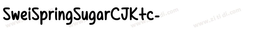 SweiSpringSugarCJKtc字体转换