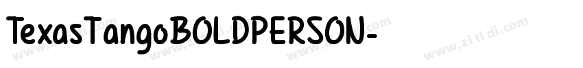 TexasTangoBOLDPERSON字体转换