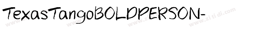 TexasTangoBOLDPERSON字体转换