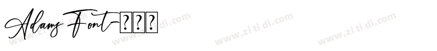AdamsFont字体转换