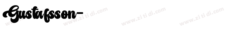 Gustafsson字体转换