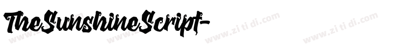 TheSunshineScript字体转换