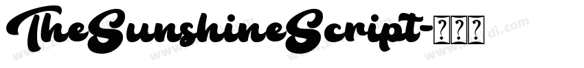 TheSunshineScript字体转换