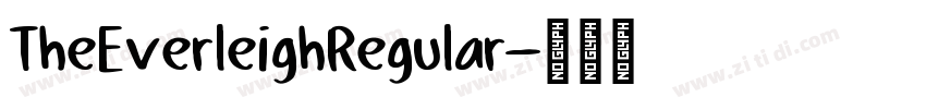 TheEverleighRegular字体转换