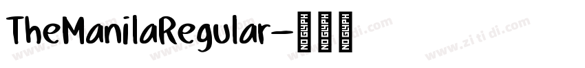 TheManilaRegular字体转换