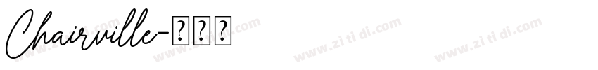 Chairville字体转换