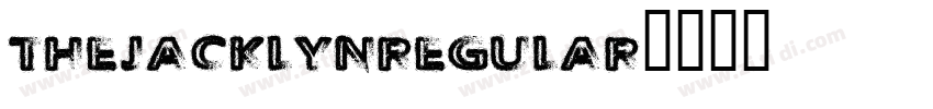 TheJacklynRegular字体转换
