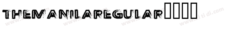 TheManilaRegular字体转换
