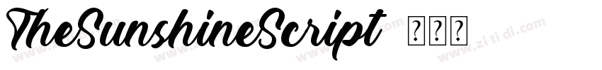 TheSunshineScript字体转换