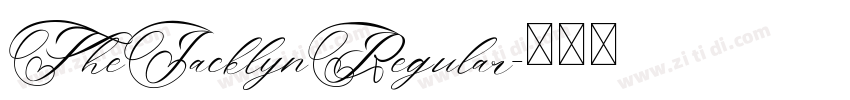 TheJacklynRegular字体转换