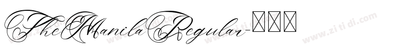 TheManilaRegular字体转换