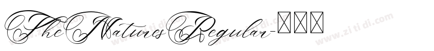 TheNaturesRegular字体转换