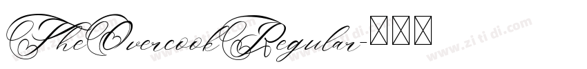 TheOvercookRegular字体转换