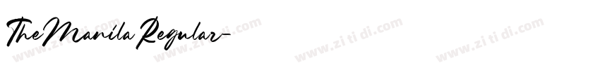 TheManilaRegular字体转换