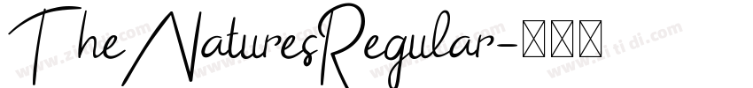 TheNaturesRegular字体转换