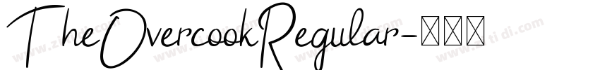 TheOvercookRegular字体转换