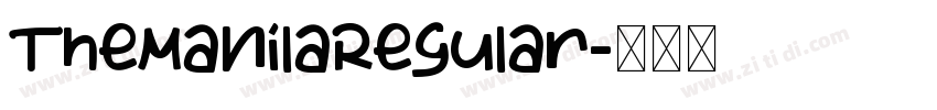 TheManilaRegular字体转换