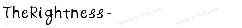 TheRightness字体转换