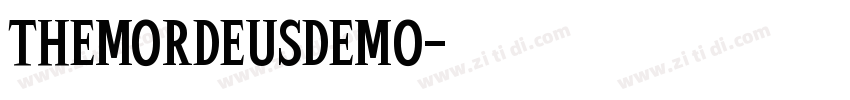 TheMordeusDemo字体转换