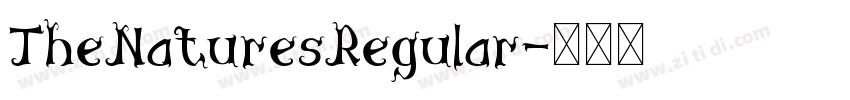 TheNaturesRegular字体转换