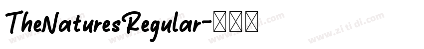 TheNaturesRegular字体转换