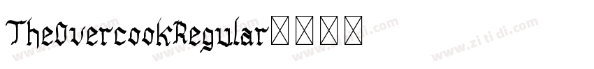 TheOvercookRegular字体转换