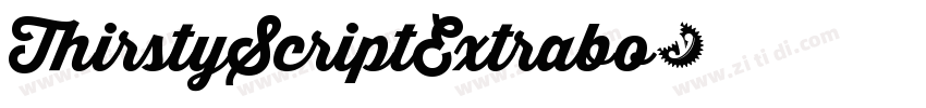 ThirstyScriptExtrabo字体转换 ThirstyScriptExtrabo字体转换