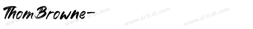 ThomBrowne字体转换