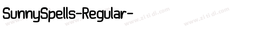 SunnySpells-Regular字体转换