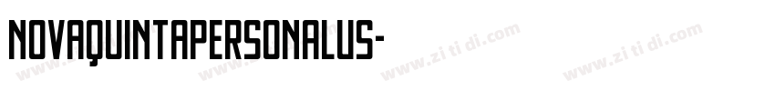NovaQuintaPERSONALUS字体转换