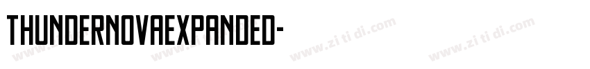 ThunderNovaExpanded字体转换