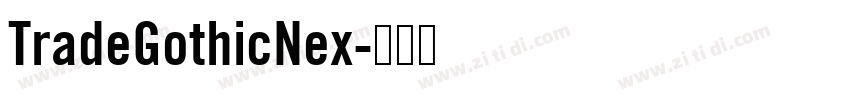 TradeGothicNex字体转换