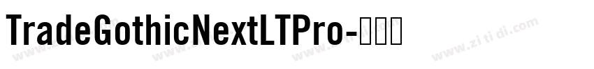 TradeGothicNextLTPro字体转换