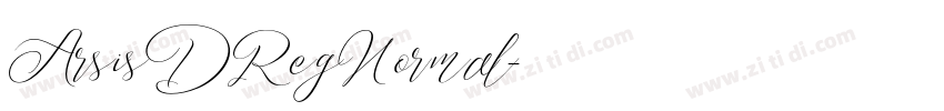 ArsisDRegNormal字体转换