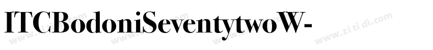 ITCBodoniSeventytwoW字体转换
