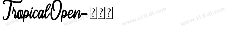 TropicalOpen字体转换