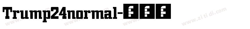 Trump24normal字体转换