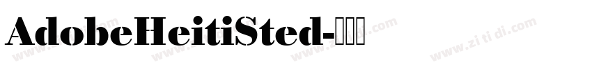 AdobeHeitiSted字体转换