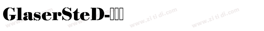 GlaserSteD字体转换