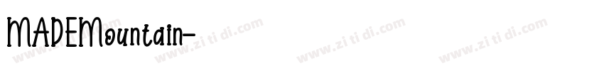 MADEMountain字体转换