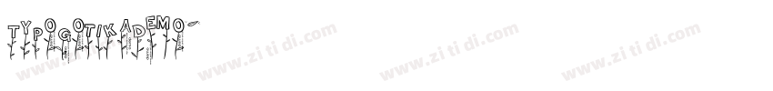TypoGotikaDemo字体转换
