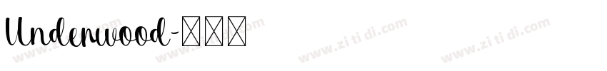 Underwood字体转换