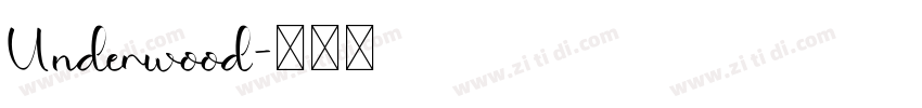 Underwood字体转换