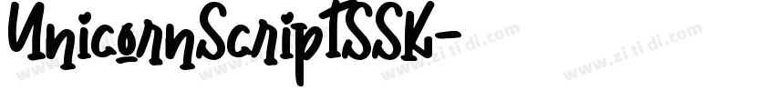 UnicornScriptSSK字体转换