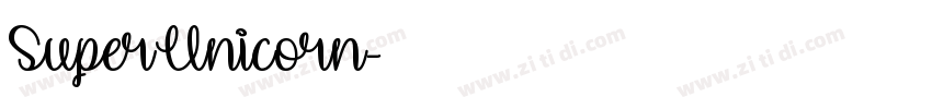 SuperUnicorn字体转换