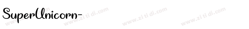 SuperUnicorn字体转换