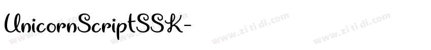 UnicornScriptSSK字体转换