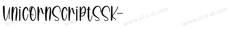 UnicornScriptSSK字体转换