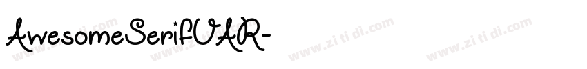 AwesomeSerifVAR字体转换