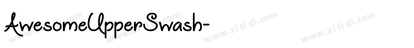 AwesomeUpperSwash字体转换